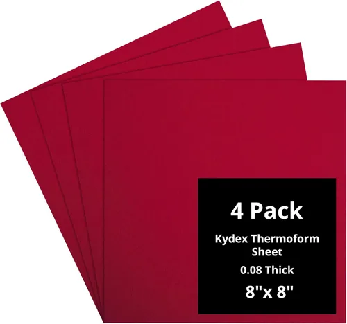 Vista 121 de Kydex Sheets - Solid Color DIY Kit for Crafting Holsters, Sheaths, and Mag Pouches - (8x8, 8x12, 12x12), Premium Thermoform Sheets - Thick, Durable