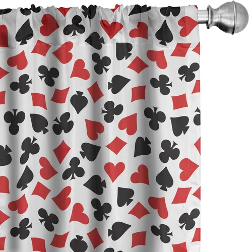 Vista 33 de Lunarable Cortinas con estampado de madera, madera natural rústica con rayas, patrón abstracto ovalado, tema de carpintería, tratamientos