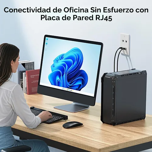 Vista 2 de Cable Matters - Paquete de 10 placas de pared Keystone de perfil bajo de 4
