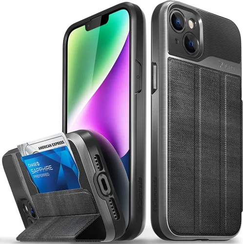 Vista 42 de VENA vCommute - Funda tipo cartera compatible con Apple iPhone 14 (6.1 pulgadas) (protección contra caídas de grado militar), funda de cuero