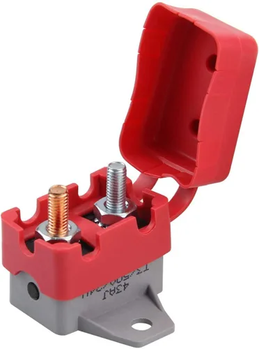 Vista 2 de ZOOKOTO Disyuntor de reinicio manual de 12 V/24 V con tapa para barco marino, cargadores de batería, camiones, autobuses, coches eléctricos, motores
