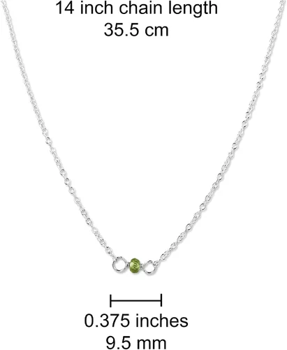 Vista 34 de Gargantilla de piedra natal – Regalo de cumpleaños, regalo para niña, mujer, amiga, hija, esposa, mamá, ella, joyas de piedras preciosas para uso