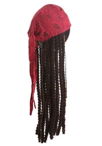 Vista 5 de Set de Banda y Rastas de Jack Sparrow para Adultos de Disney Multicolor