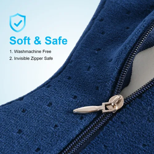 Vista 3 de ZOAN - Almohada de rodilla para dormir de lado, almohada de espuma viscoelástica para dormir de lado, almohada de rodilla para alivio del dolor