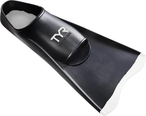 Vista 6 de TYR Crossblade Fins 2.0 - Aletas de natación de goma natural duraderas de hoja corta para entrenamiento de fuerza, velocidad y resistencia de piernas