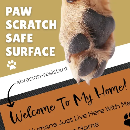 Vista 5 de Tapete personalizado para puerta de perro con foto y nombre, tapete de bienvenida personalizado, tapete de piso, tapete para puerta delantera