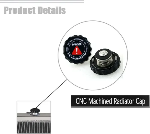Vista 5 de ECMRAD Juego de Radiador de 3 Filas y Ventiladores de Cubierta para Chevy Pontiac GTO Chevelle El Camino 1968 69 70 1971 1972 Todo de Aluminio