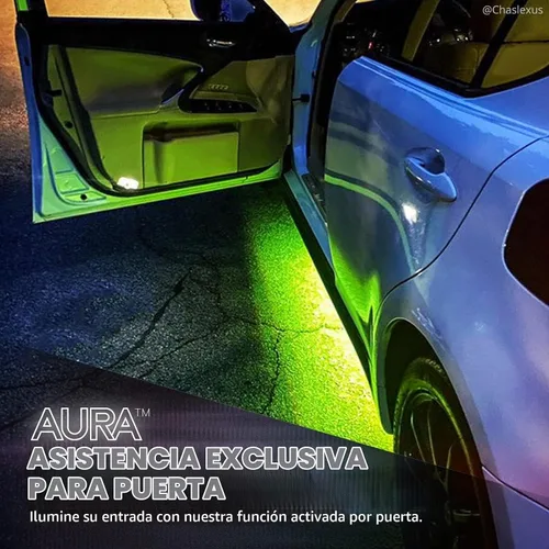 Vista 4 de OPT7 Aura Kit de Iluminación Underglow de Aluminio con Luz de Desbloqueo sin Llave, 4 piezas Tiras LED de Neón de Acento Exterior para Bajos