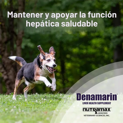 Vista 2 de Nutramax Laboratories Denamarin Suplemento de salud hepática para perros medianos - Con S-adenosilmetionina (SAMe) y silibina, 30 tabletas