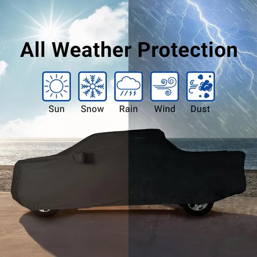 Vista 9 de iCarCover Funda de camión personalizada para Dodge Ram 1500 cabina regular, 6.5 pies, cama regular 1994-2010, impermeable, para todo tipo de clima