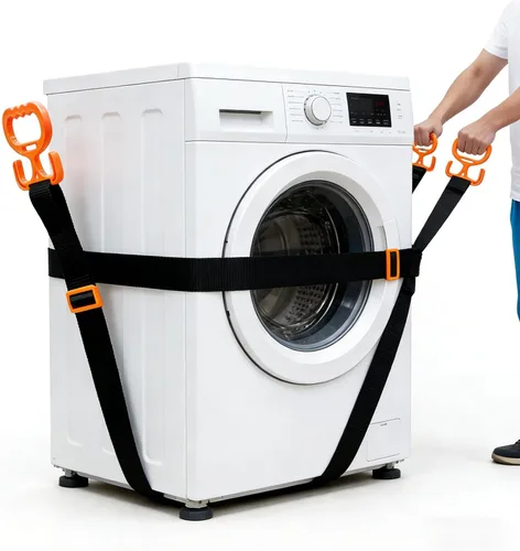 Vista 4 de Paquete de 2 soportes para bolsas de comestibles para bolsas de plástico, color naranja