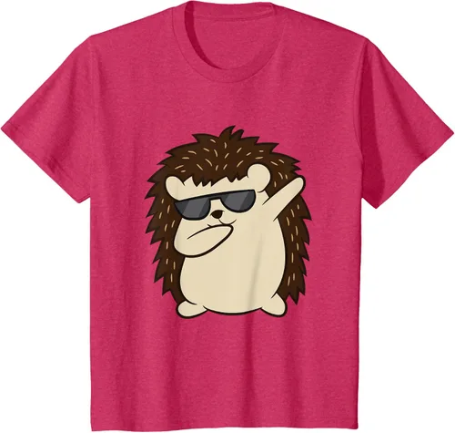 Vista 75 de Dabbing Hedgehog Funny Hedgehog Camiseta S