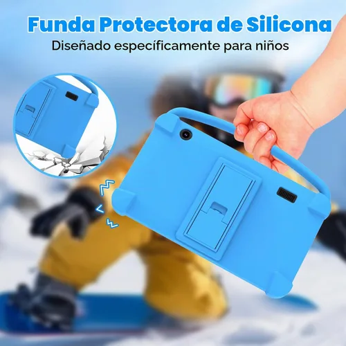 Vista 5 de Tableta para niños de 7 pulgadas, tabletas Android de cuatro núcleos para niños pequeños, tableta para niños con almacenamiento de 32 GB, 4 GB