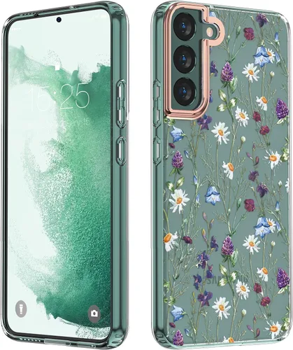 Vista 17 de MILPROX Funda para Samsung Galaxy S25 - Cubierta Slim Fit Floral S-25, Elegante Diseño de Flores Femenino, Carcasa Protectora Linda Ultra-Delgada