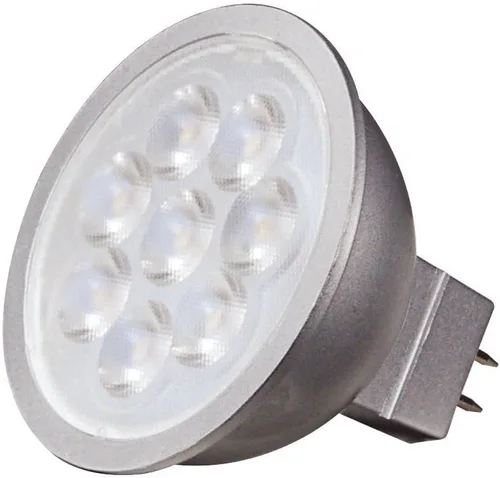 Vista 4 de Satco Bombillas LED S9495, 6.5 W MR16, haz de 40 grados, 2700 K blanco cálido, 12 voltios, regulables (paquete de 6)