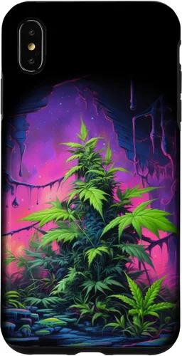 Vista 11 de 420, Colorful Weed Phone Accessory, Pink, Green & Purple Case for iPhone 16