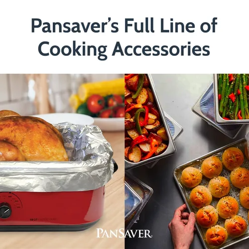 Vista 7 de PanSaver Fundas desechables transparentes para sartenes, a prueba de derrames, herméticas, para almacenamiento de alimentos y fácil transporte