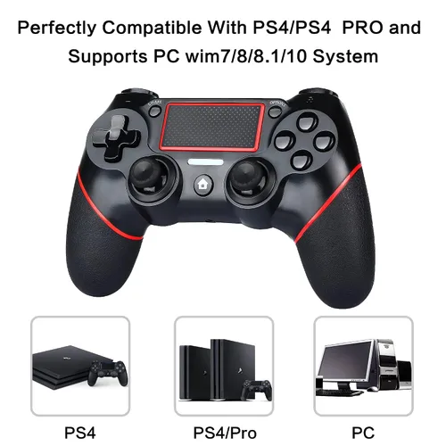Vista 2 de Railay Controlador de juegos inalámbrico compatible con consola PS-4