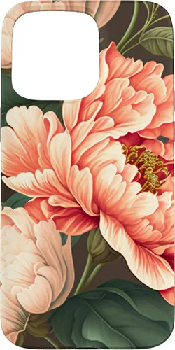 Vista 31 de Vintage Peony Inspired Flower Plant Lover Funny Gardening Case for iPhone 17