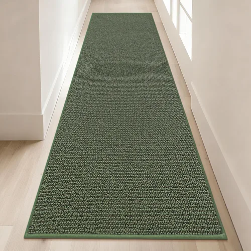 Vista 41 de BEQHAUSE Alfombra de Entrada de 20"x32" Tapete Interior para Puerta Antideslizante Lavable, Alfombras de Pasillo Absorbentes y Resistentes a Manchas