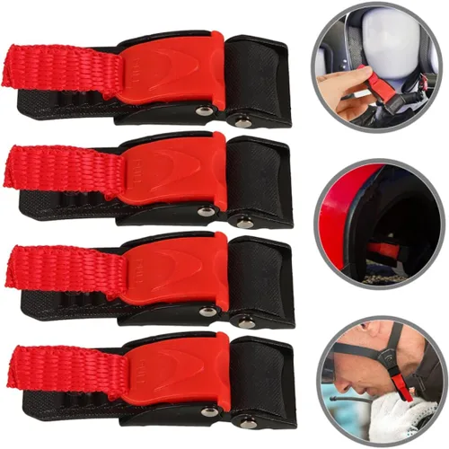Vista 7 de Kit de 4 hebillas de liberación rápida para motocicleta, hebillas para sombrero de seguridad, diseño moderno para mayor comodidad y seguridad