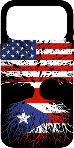 Vista 22 de Puerto Rico Boricuas Roots - Carcasa para iPhone 17, diseño de bandera estadounidense de Puerto Rico