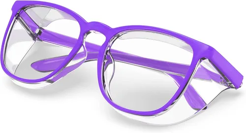 Vista 15 de Lentes de seguridad elegantes, lentes protectores transparentes antivaho y antiarañazos para hombres y mujeres