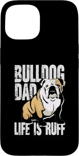 Vista 6 de iPhone 12 mini Bulldog Dad Life Is Ruff Funda propietaria de Bulldog Inglés