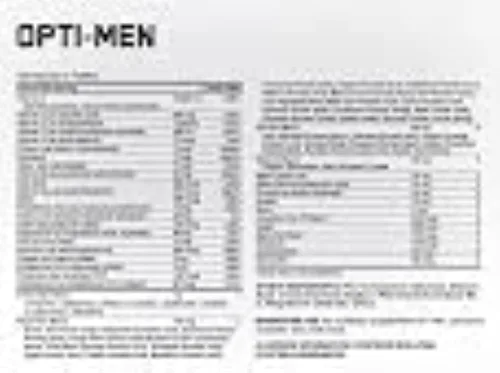 Vista 2 de Optimum Nutrition Suplemento Opti-Men, 150
