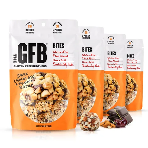 Vista 21 de The GFB Bocaditos de proteína aptos para alérgenos para pastel de cumpleaños, aperitivos sin gluten sin nueces, bolas de proteína a base de plantas