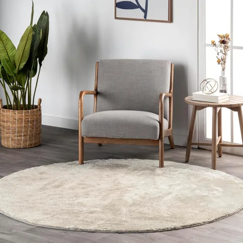 Vista 30 de nuLOOM Alfombra de Área Cuadrada de 6 pies Cozy Plush SuperiorWash, Lavable a Máquina, Antideslizante, Alfombra Shag Suave y Esponjosa para Sala