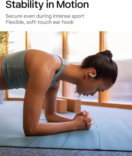 Vista 7 de SHOKZ OpenFit - Auriculares True Wireless Bluetooth de Oreja Abierta con Micrófono, Auriculares con Ganchos para los Oídos, Resistente al Sudor