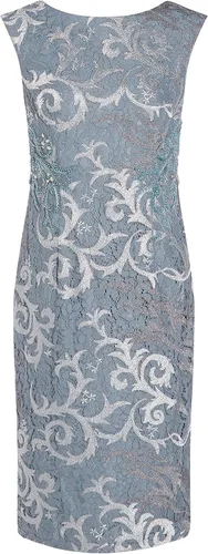 Vista 5 de Adrianna Papell Vestido midi de encaje bordado para mujer