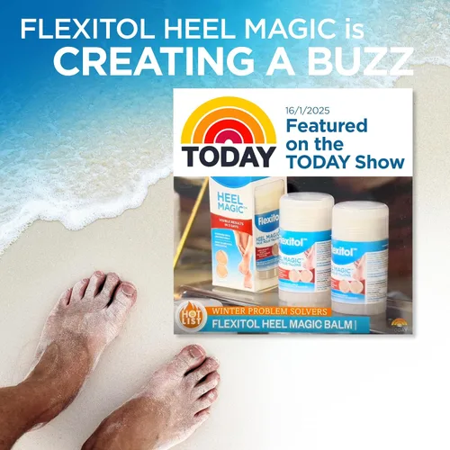 Vista 7 de Flexitol Heel Magic para piel seca o talones ásperos con manteca de karité y vitamina E, 2.5 onzas
