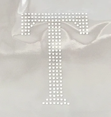 Vista 7 de Letras griegas, 4 pulgadas de alto, diamantes de imitación, transferencia termoadhesiva (alfa)