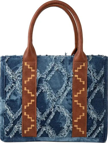 Vista 6 de Wrangler - Bolso de mano estilo occidental para mujer, bolsos aztecas bohemios
