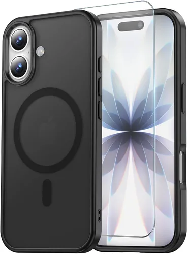 Vista 122 de Funda transparente para iPhone 11 con protector de pantalla, compatible con Magsafe, antiamarilleo, protección de grado militar, a prueba de golpes