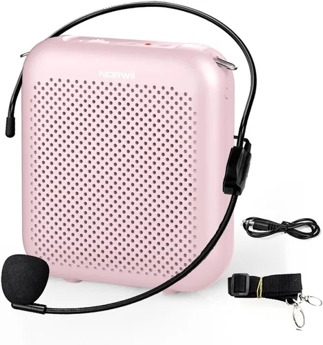 Vista 11 de Norwii Amplificador de voz Bluetooth para profesor con micrófono con cable Negro - 4000mAh