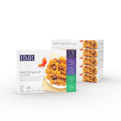 Vista 5 de HMR Stroganoff Risotto Entree Combo Pack, 12 porciones, crea 6 comidas abundantes