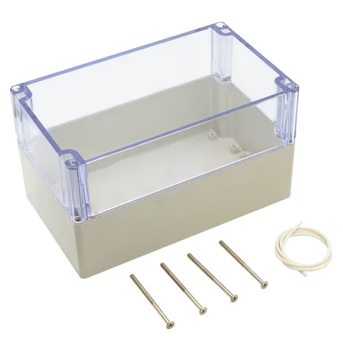 Vista 16 de LeMotech - Caja de derivación de plástico ABS IP65 a prueba de polvo e impermeable, recinto eléctrico universal para proyectos, color gris