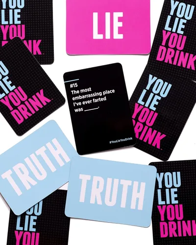 Vista 3 de DSS Games You Lie You Drink - El juego de beber para personas que no pueden mentir [para la noche de juegos, preames, grupos de amigos y más]