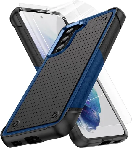 Vista 41 de Jeylly Funda para Samsung Galaxy S10 Plus S10+, ajuste delgado, doble capa, resistente, absorción de golpes, TPU con carcasa trasera de Negro