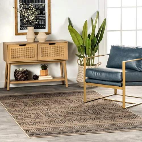 Vista 11 de nuLOOM Alfombra de Área Easy-Jute de 5' x 8', Lavable a Máquina, Antideslizante, para Sala de Estar, Dormitorio, Habitación de Niños, Guardería