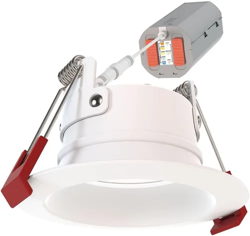 Vista 17 de Juno WF2 Dreg B ALO25 SWW5 90CRI 120 MW M6 Downlight LED Empotrado Wafer Sin Caja, Estilo de Moldura Deflectada con Retroceso Profundo, 2 Pulgadas