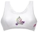 Vista 4 de D'chica - Brasier deportivo de algodón para niñas con una sola capa frontal