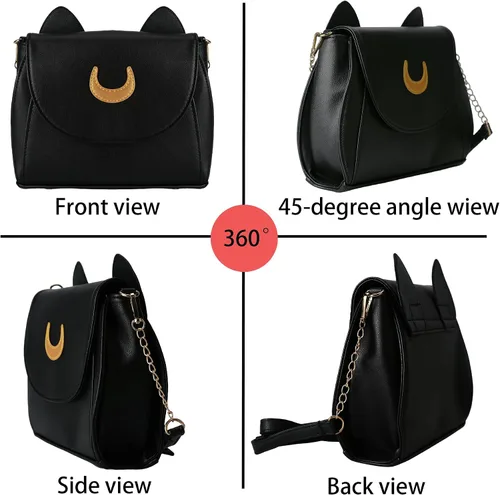 Vista 3 de Lady Sailor Moon - Bolso de hombro con orejas de gato Luna