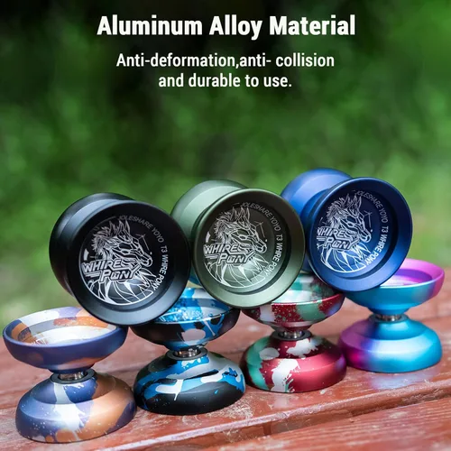 Vista 7 de LIXADA Yoyo Ball Aleación de aluminio con rodamientos sensibles y no respondentes+cuerda Yoyo+guante, juego de bolas de yoyo profesional portátil