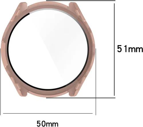 Vista 2 de FitTurn Compatible con Garmin Forerunner 965 - Funda protectora de pantalla de repuesto para PC, delgada, cobertura completa 3D, protector