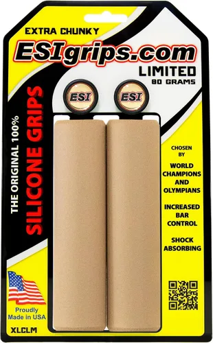 Vista 8 de ESI Grips Extra Chunky - Puños de MTB de silicona - Comodidad y control máximos para ciclistas de bicicleta de montaña y bicicleta eléctrica, Puños