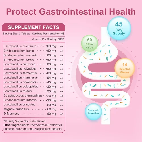 Vista 4 de NATURE TARGET Probióticos para mujeres, probióticos para hombres, probióticos para digestivos,Vaginal,Salud de la próstata